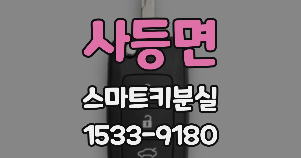 사등면 스마트키분실