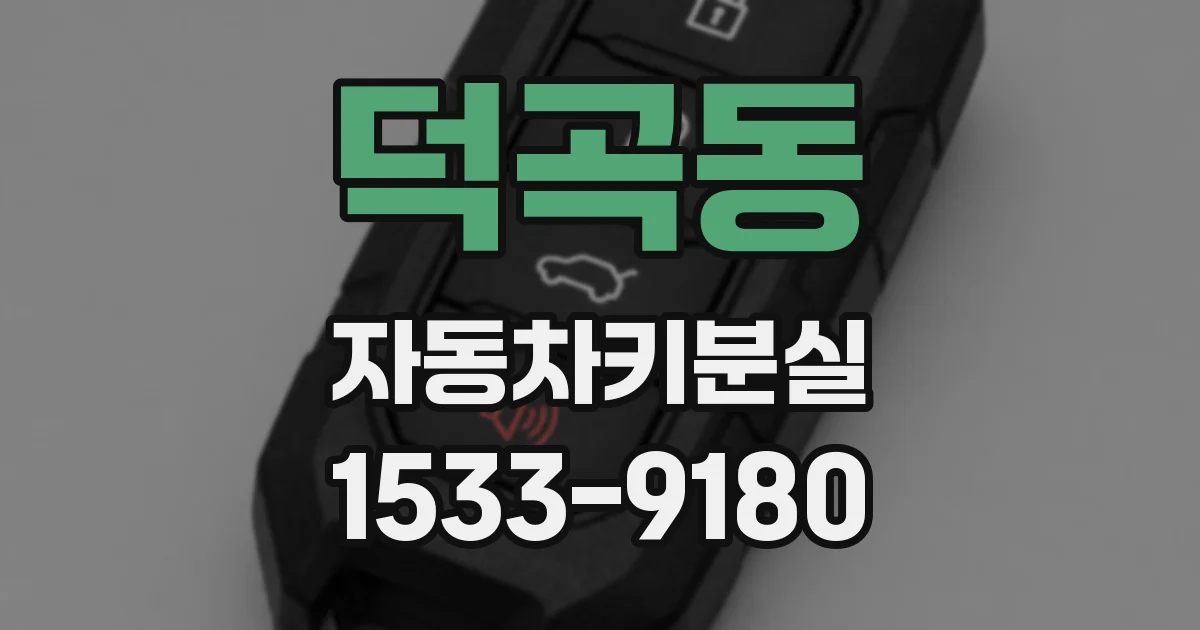 덕곡동 자동차키분실