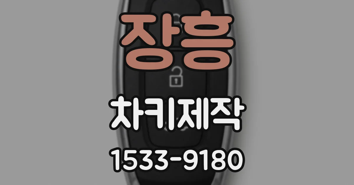장흥 차키제작