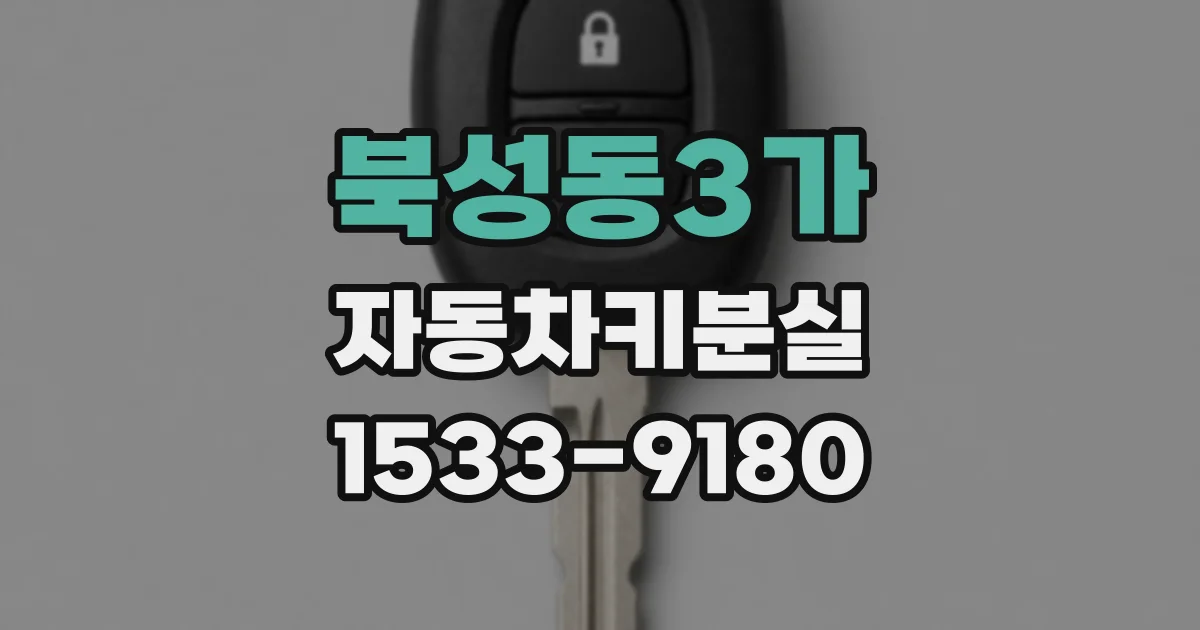 북성동3가 자동차키분실
