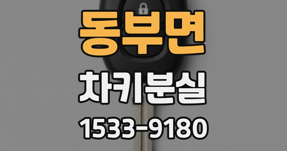 동부면 차키분실