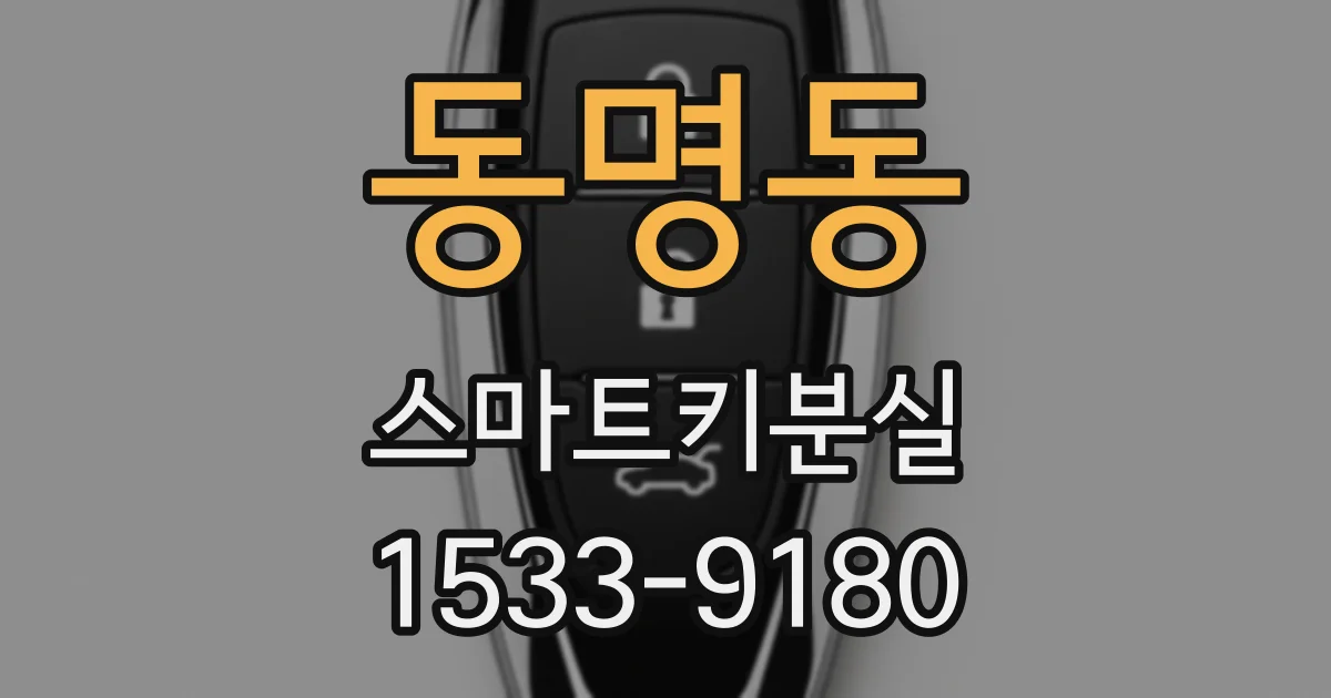 동명동 스마트키분실