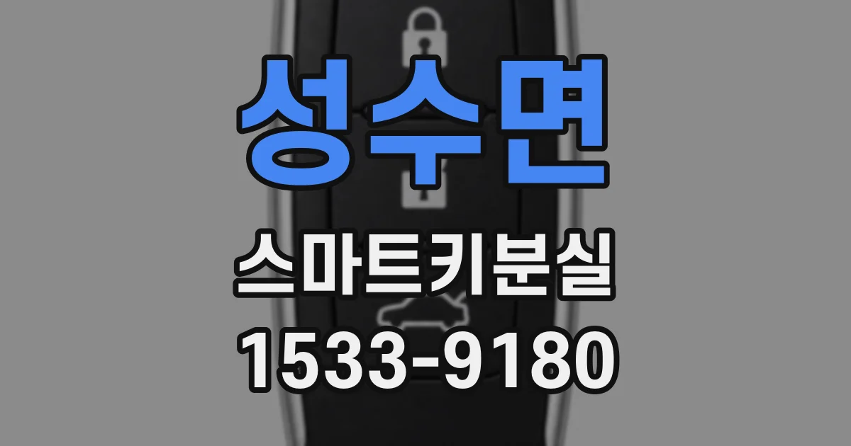 성수면 스마트키분실