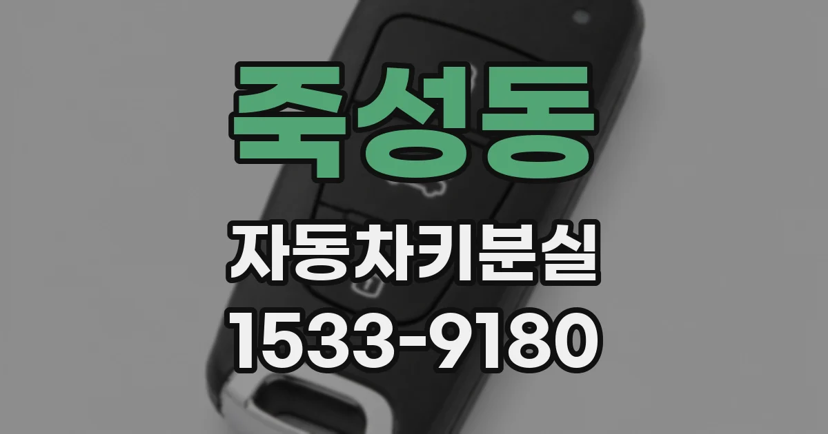죽성동 자동차키분실