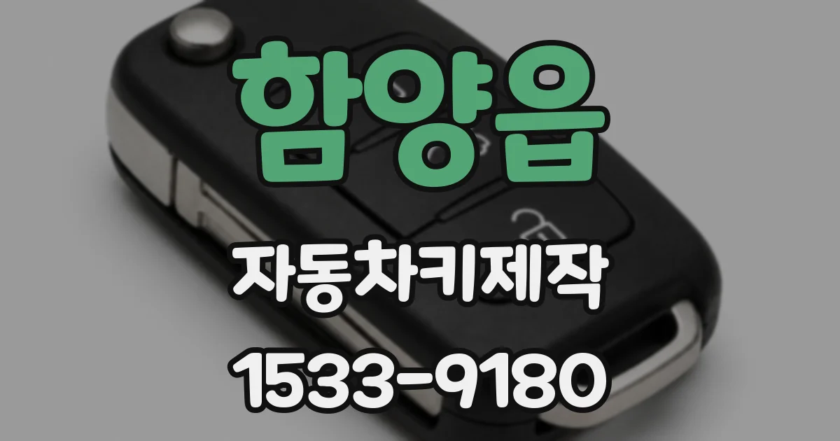함양읍 자동차키제작
