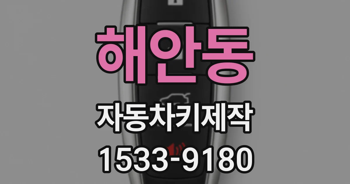 해안동 자동차키제작