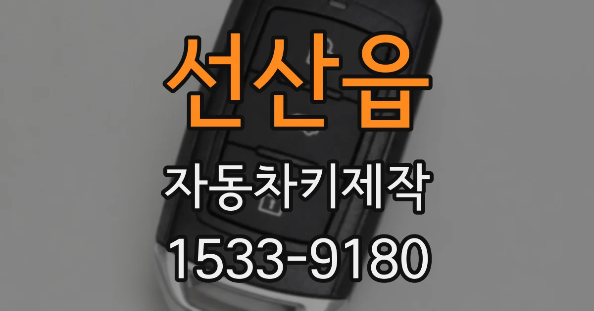 선산읍 자동차키제작