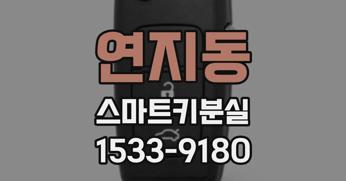 연지동 스마트키분실