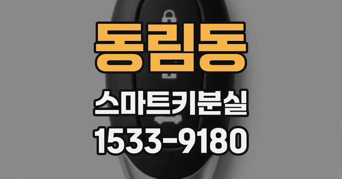 동림동 스마트키분실
