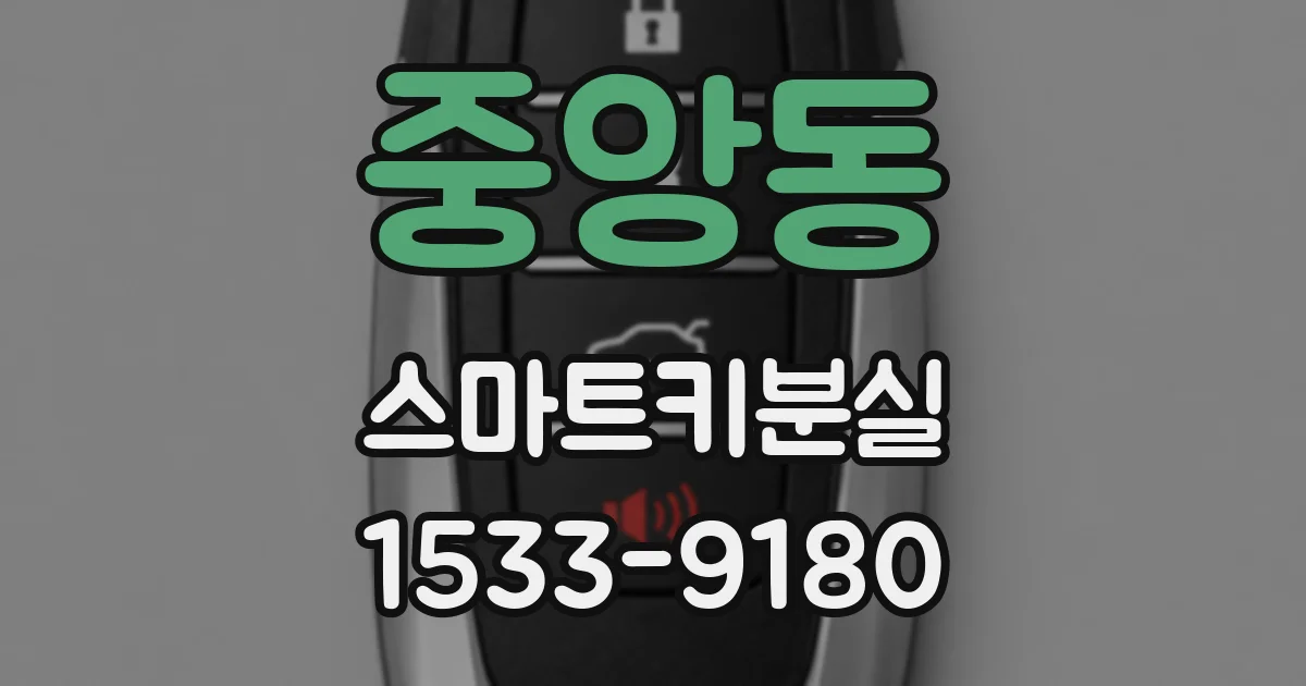 중앙동 스마트키분실
