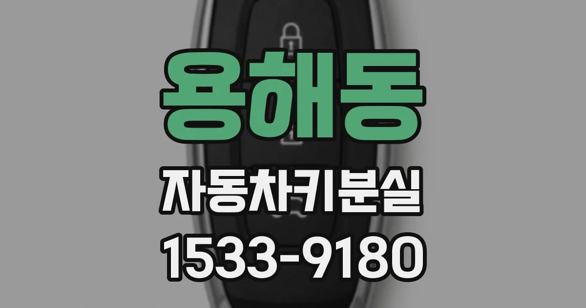 용해동 자동차키분실