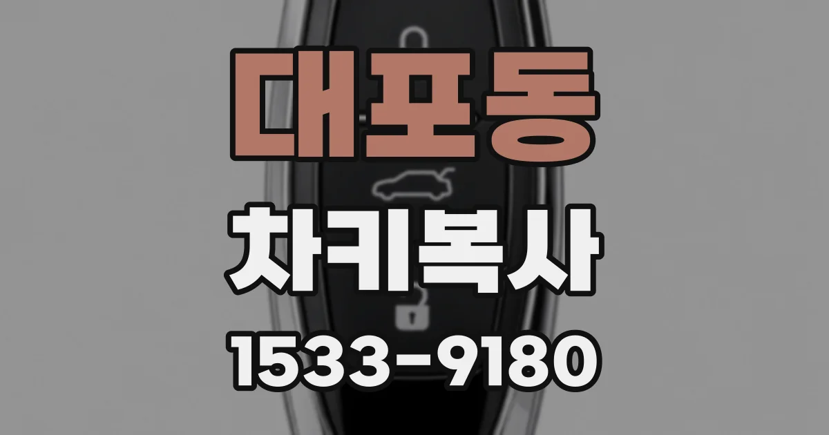 대포동 차키복사