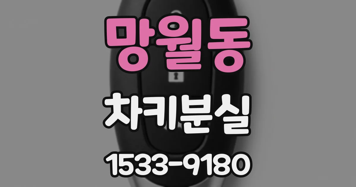 망월동 차키분실