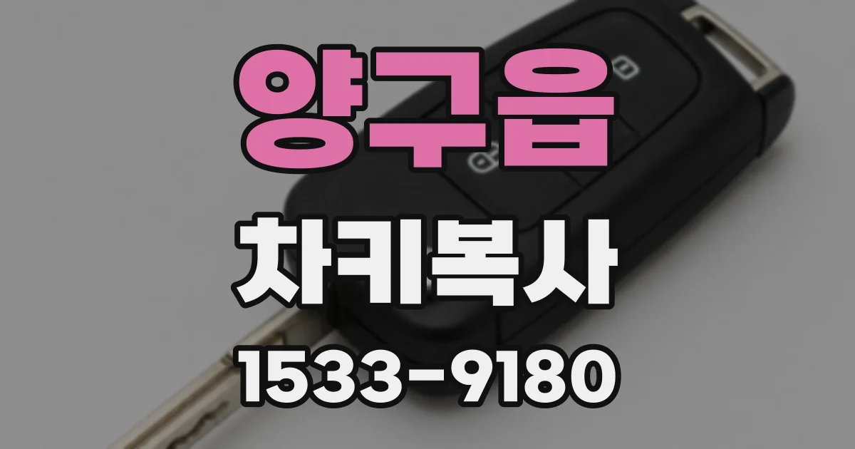 양구읍 차키복사