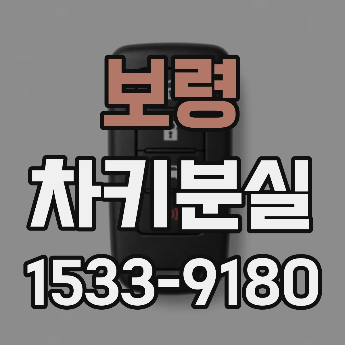 보령 차키분실