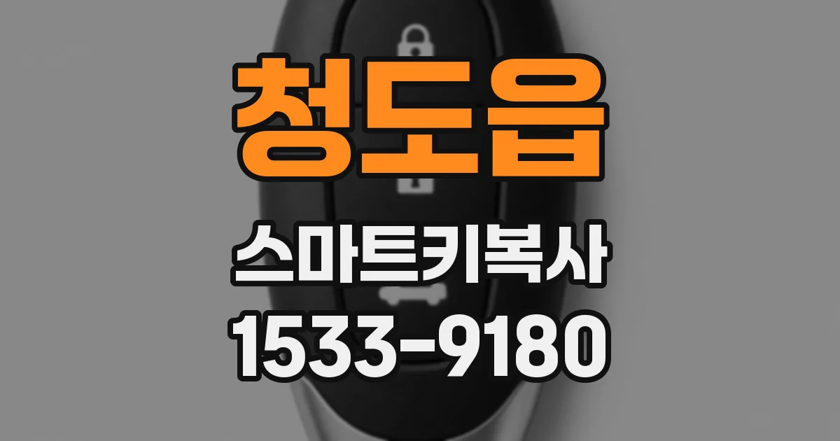 청도읍 스마트키복사