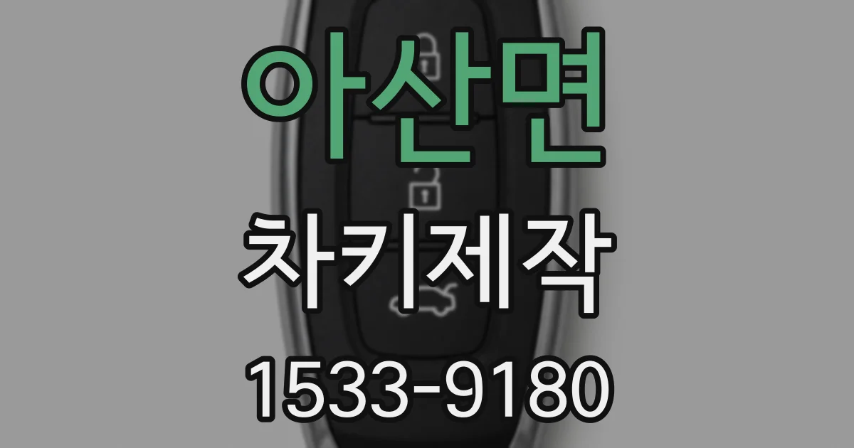 아산면 차키제작