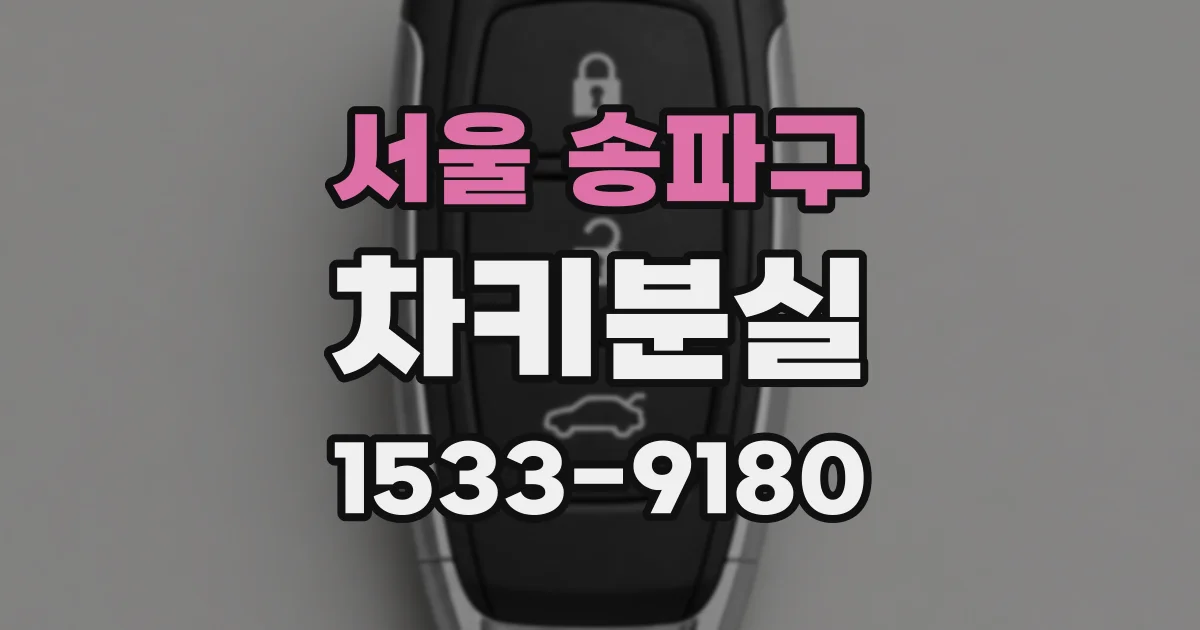 서울 송파구 차키분실