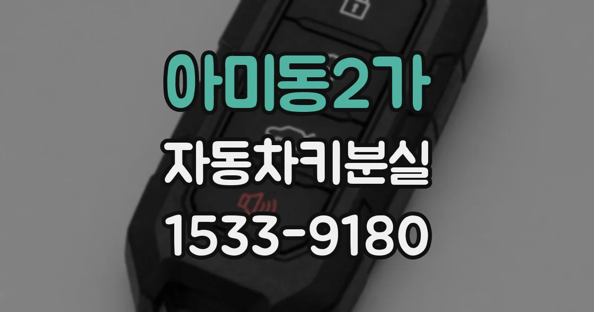 아미동2가 자동차키분실