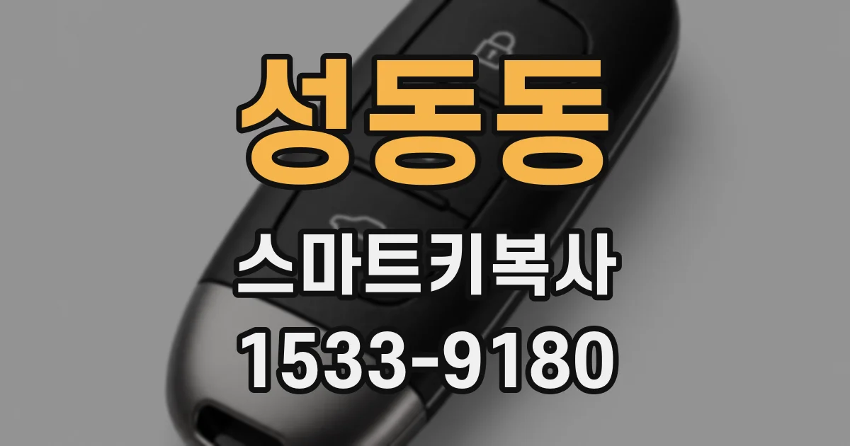 성동동 스마트키복사