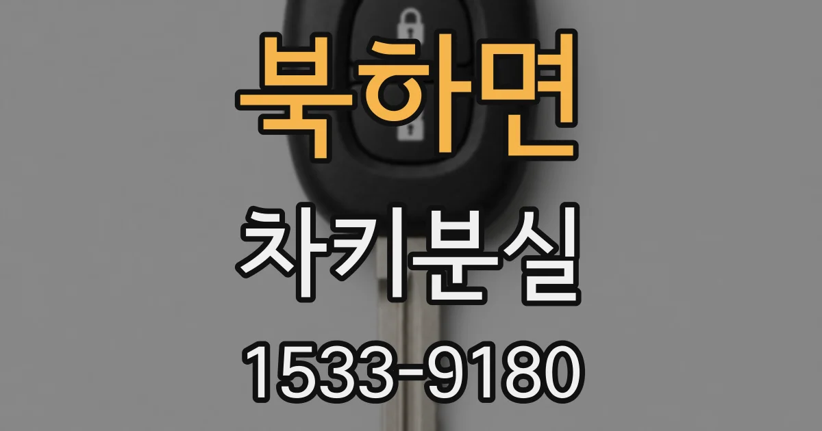 북하면 차키분실