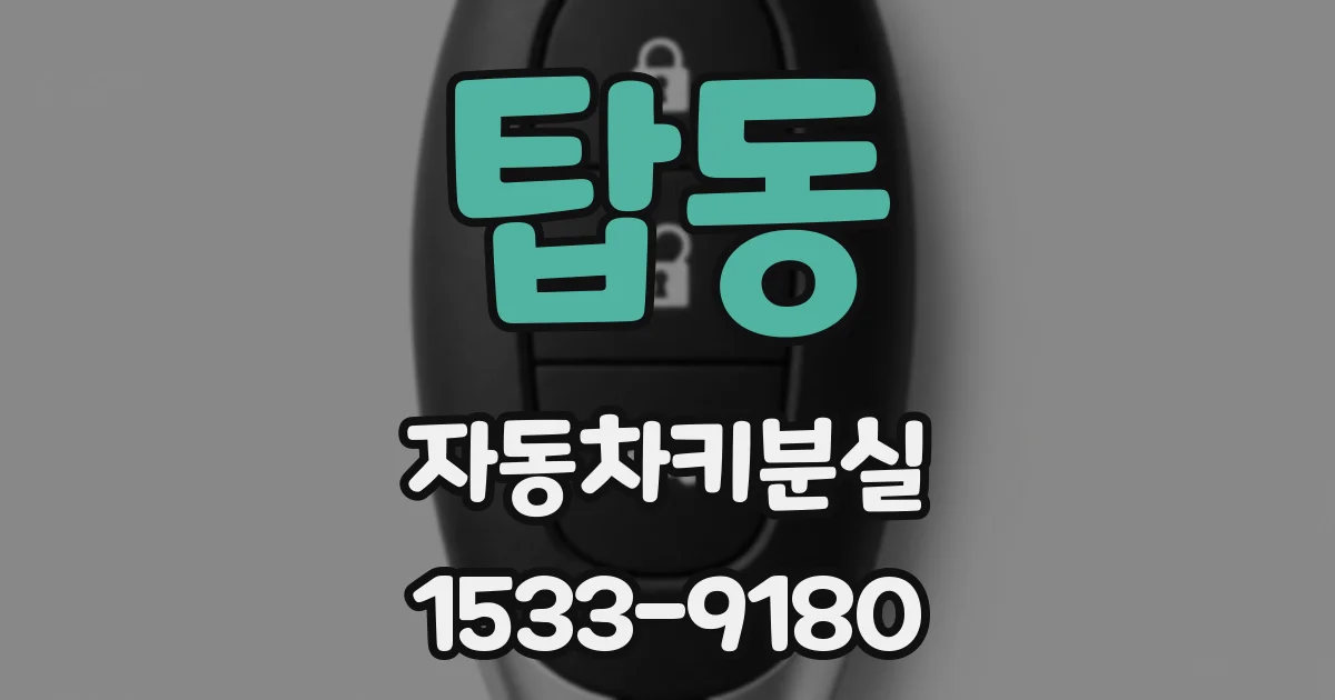 탑동 자동차키분실