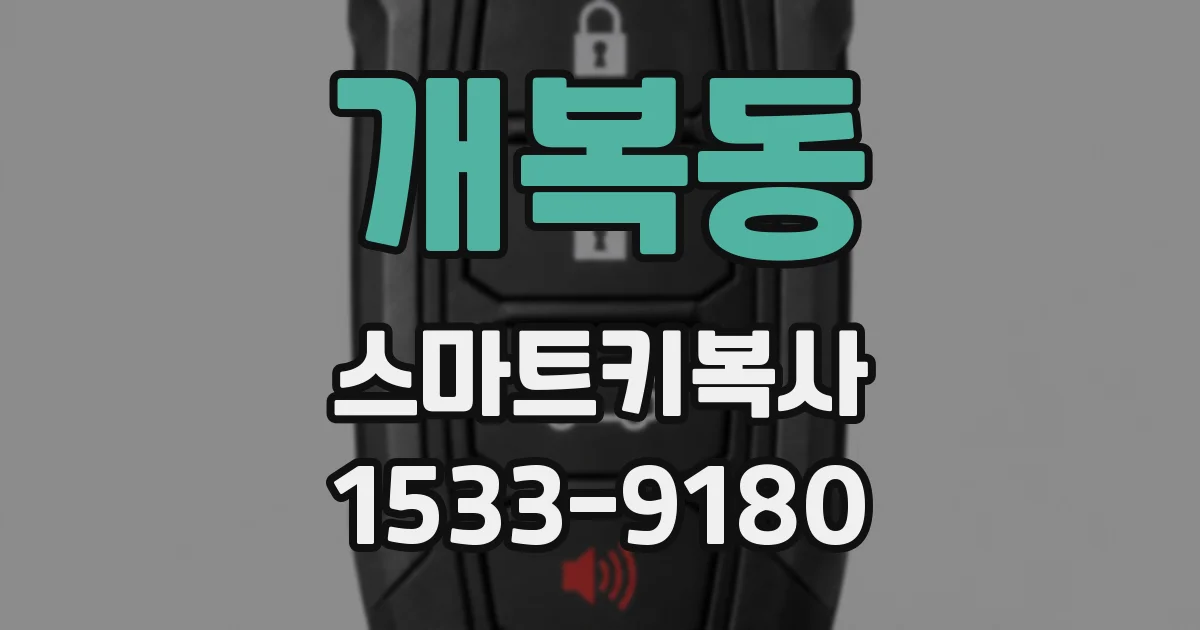 개복동 스마트키복사