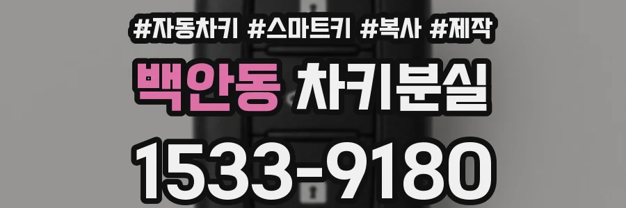 백안동 차키분실