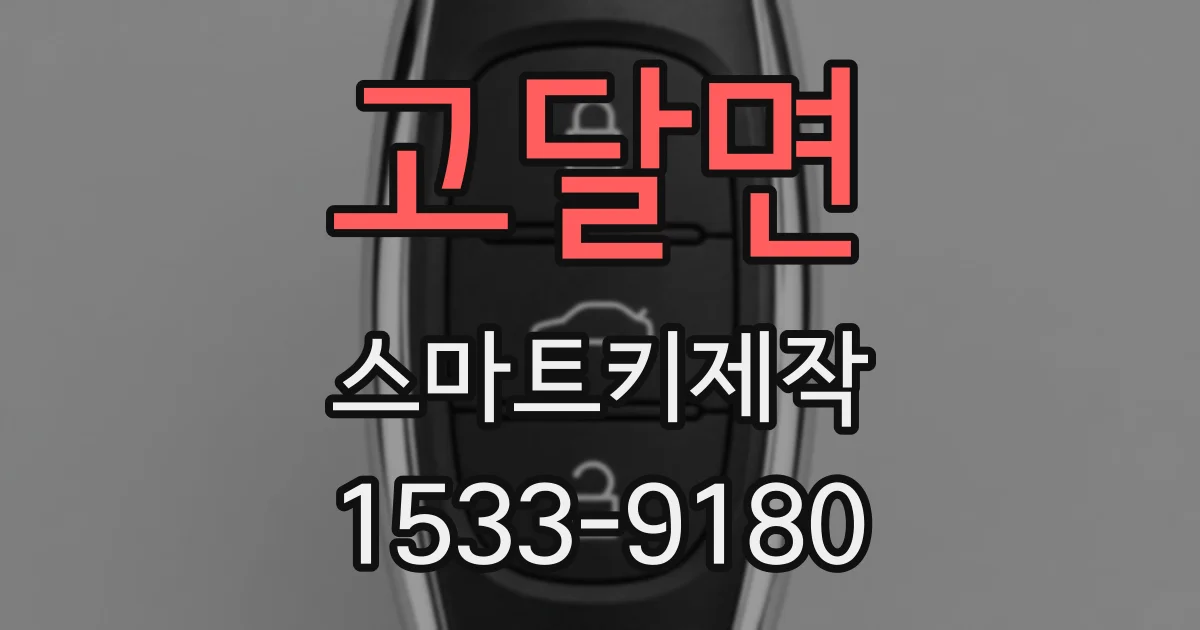 고달면 스마트키제작