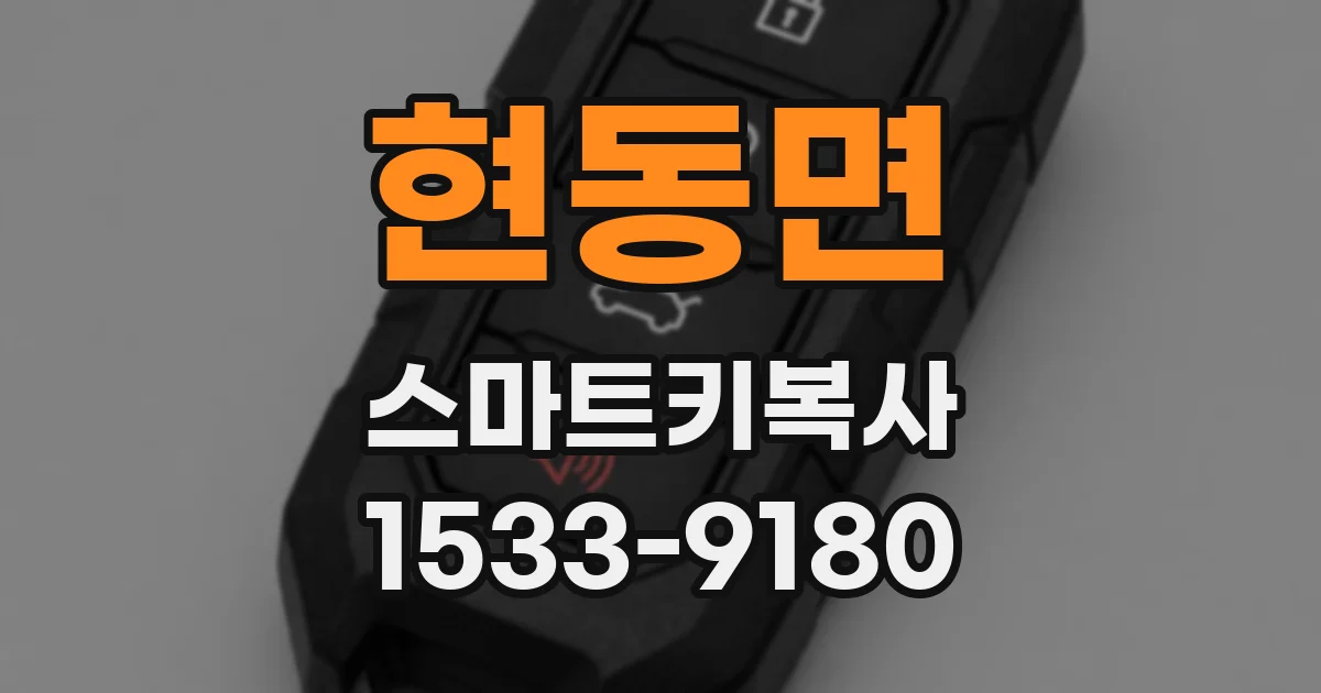 현동면 스마트키복사