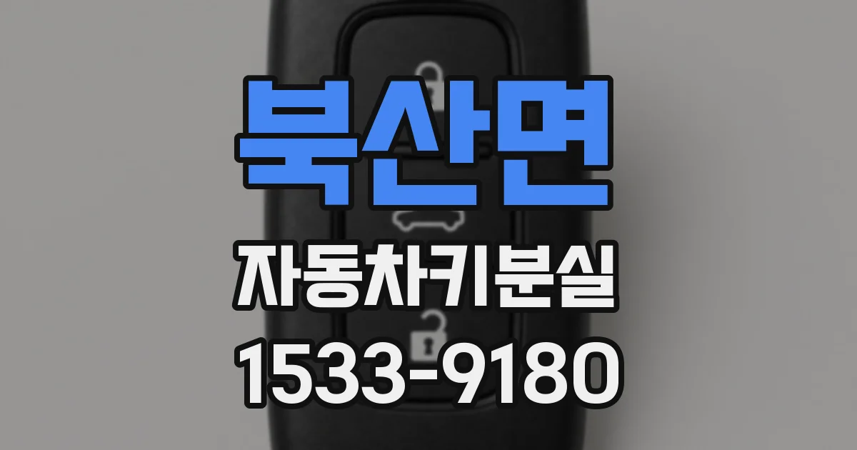 북산면 자동차키분실
