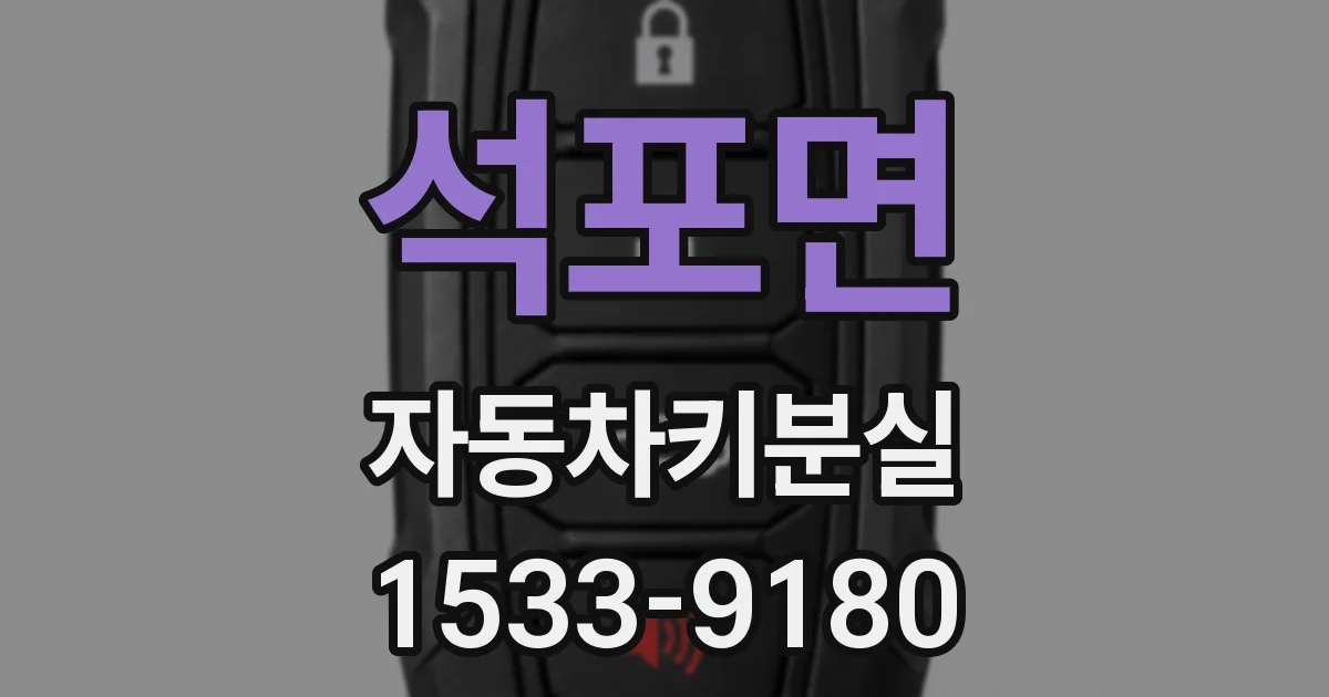 석포면 자동차키분실