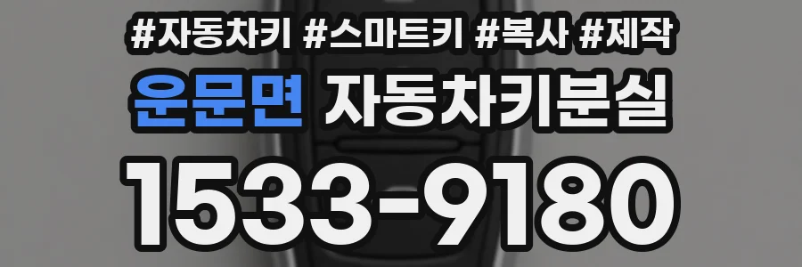 운문면 자동차키분실