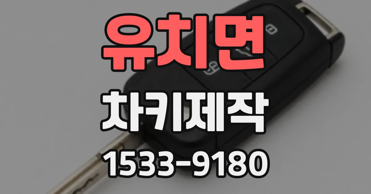 유치면 차키제작