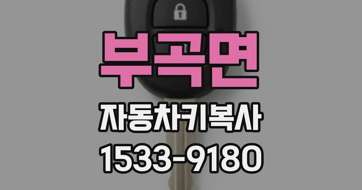 부곡면 자동차키복사