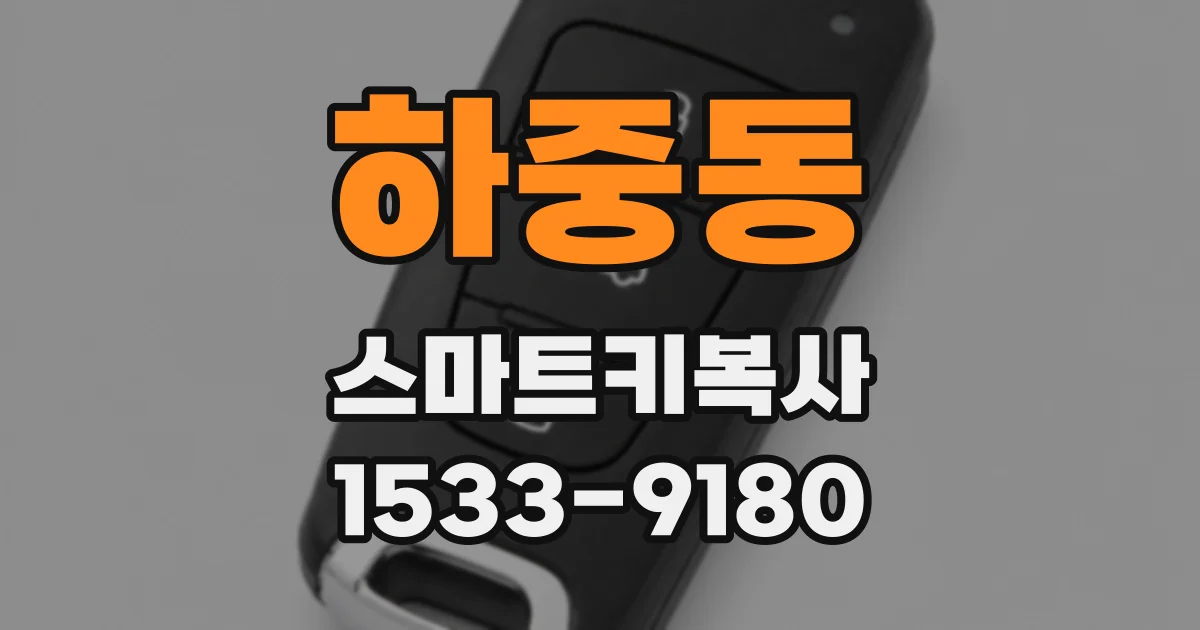 하중동 스마트키복사