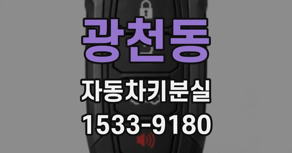 광천동 자동차키분실