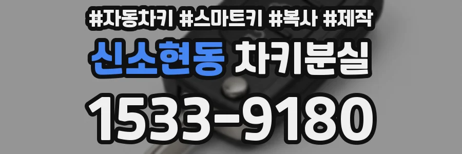 신소현동 차키분실