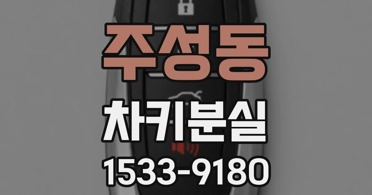 주성동 차키분실