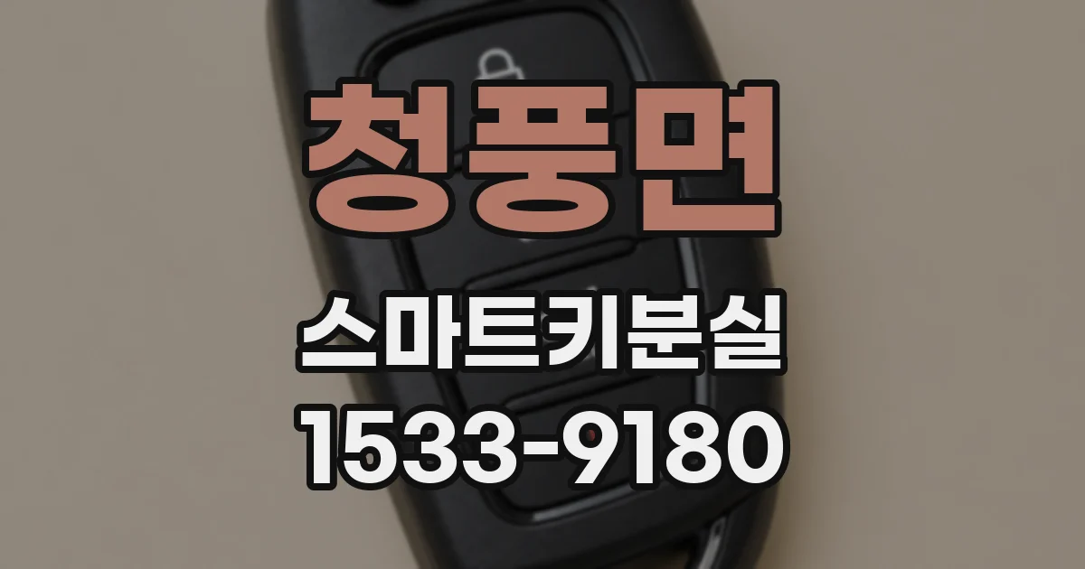 청풍면 스마트키분실