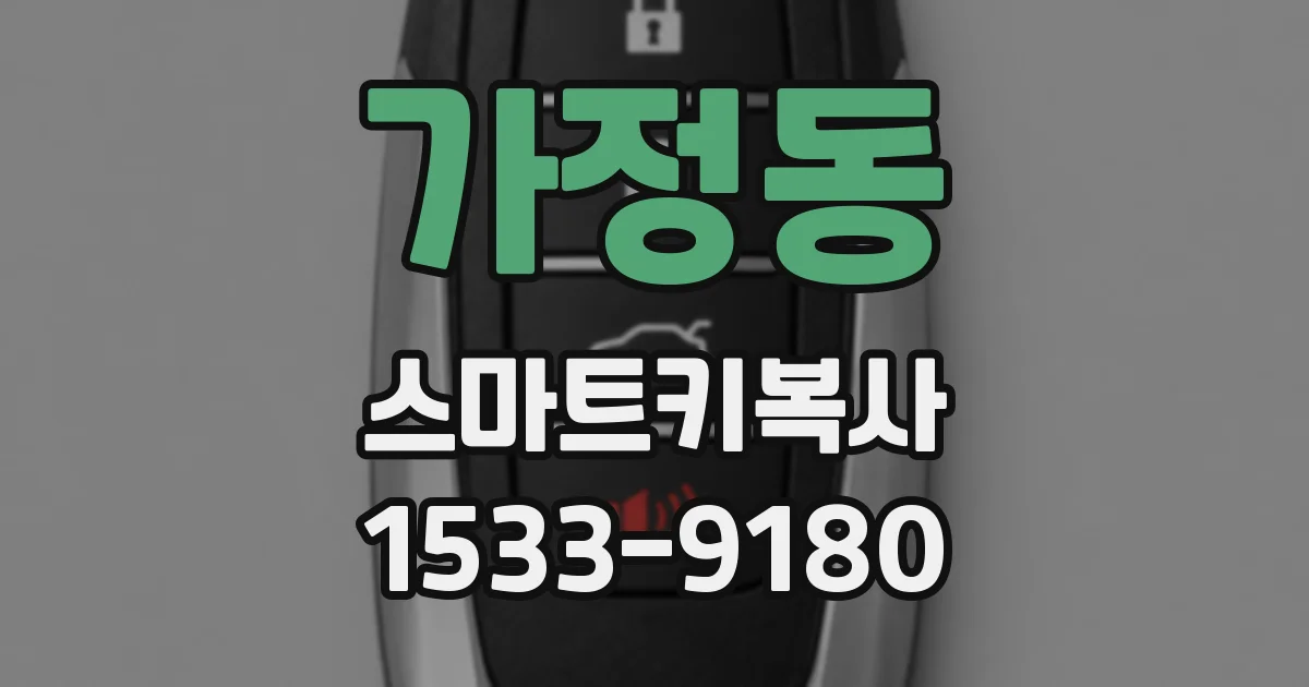 가정동 스마트키복사