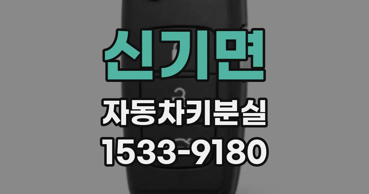 신기면 자동차키분실