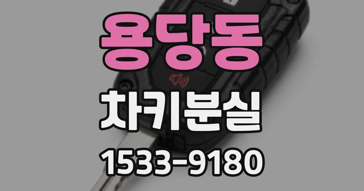 용당동 차키분실