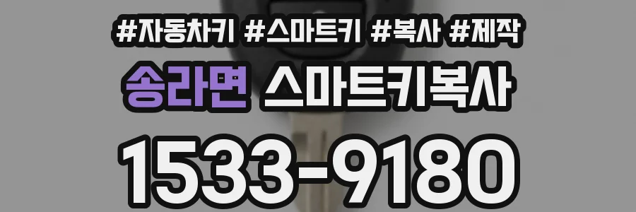 송라면 스마트키복사