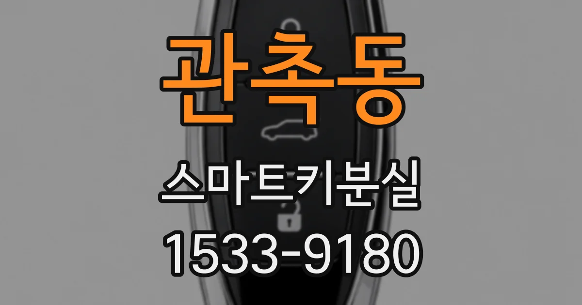 관촉동 스마트키분실