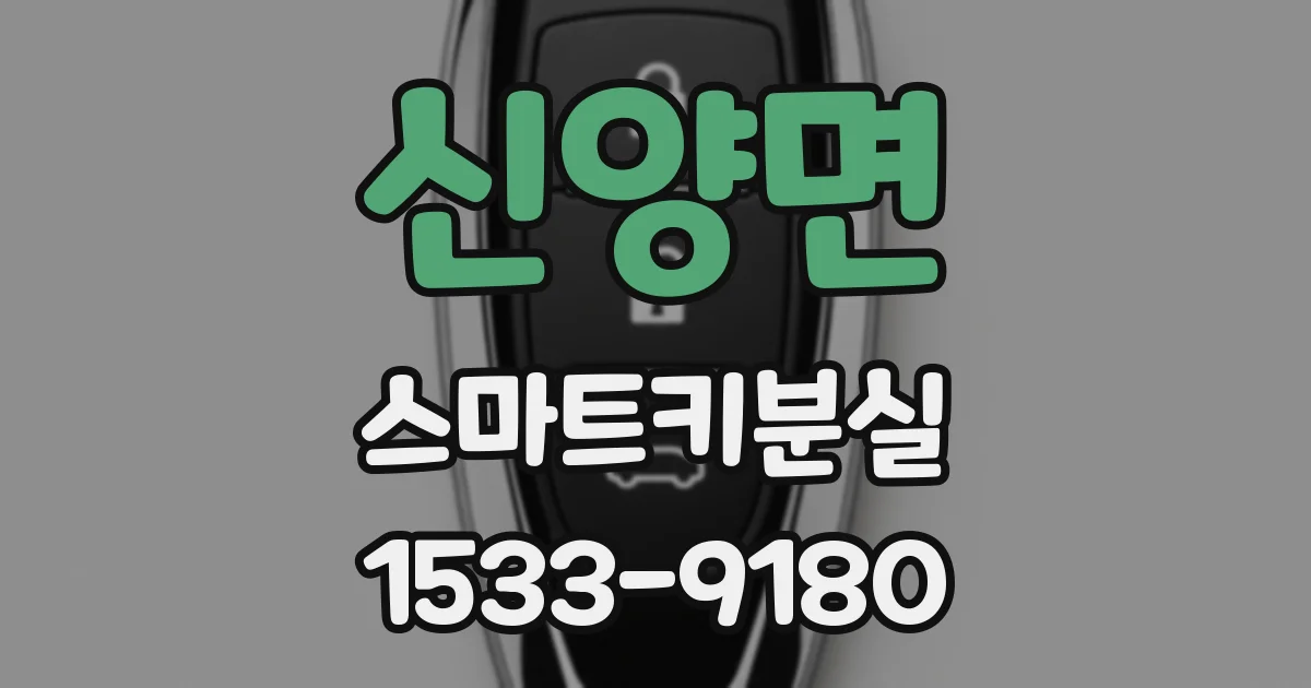 신양면 스마트키분실