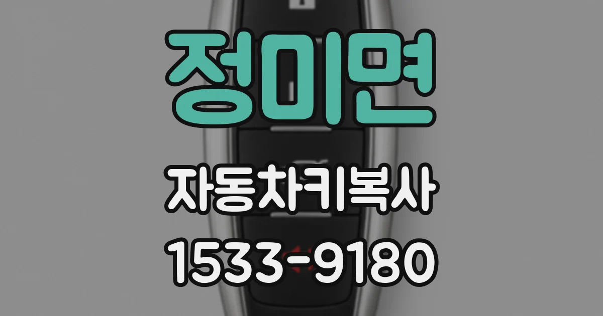 정미면 자동차키복사