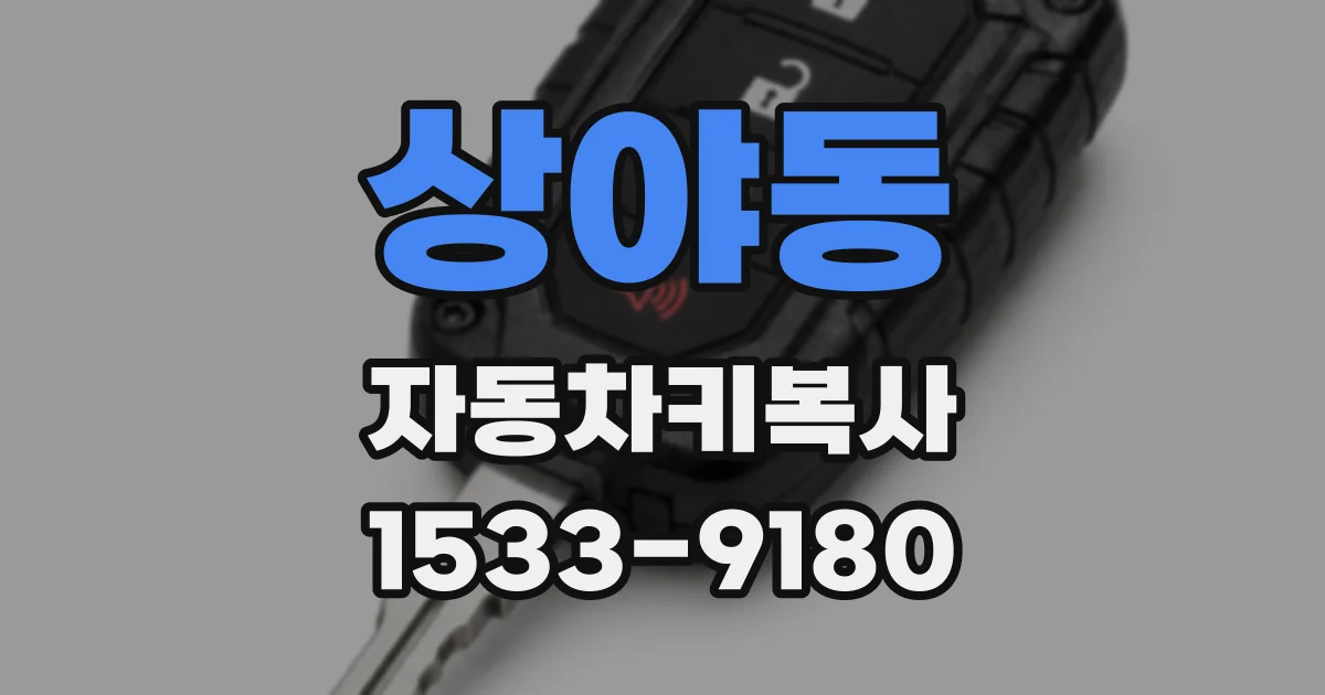 상야동 자동차키복사