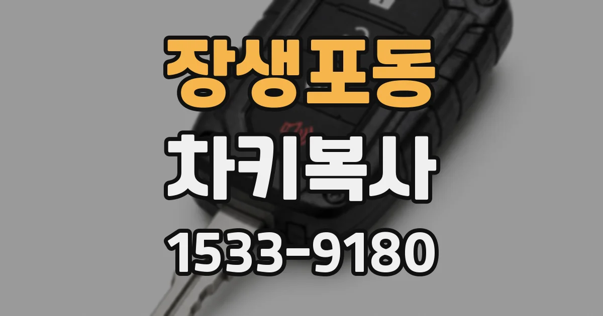 장생포동 차키복사