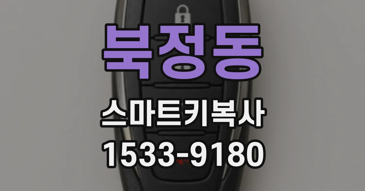 북정동 스마트키복사